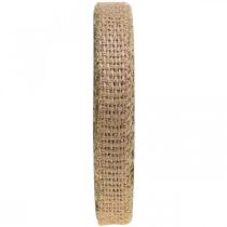 Nastro Deco juta rosa, nastro di iuta naturale 12mm per decorare 10m