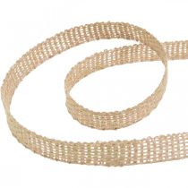Nastro Deco juta rosa, nastro di iuta naturale 12mm per decorare 10m
