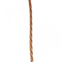 Cordone, nastro decorativo, cordoncino per gioielli Rame-colori naturali L20m Ø4cm