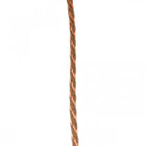 Cordone, nastro decorativo, cordoncino per gioielli Rame-colori naturali L20m Ø4cm