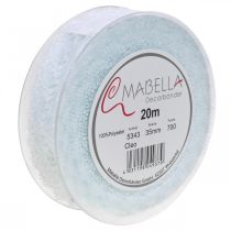 Prodotto Nastro con pizzo, decorazione di nozze, nastro decorativo Bianco L35mm L20m