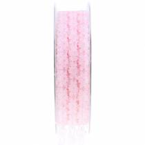 Prodotto Nastro in pizzo rosa 20mm 20m