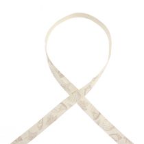 Prodotto Nastro decorativo nastro di cotone marittimo conchiglie color crema 25mm 15m