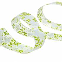 Prodotto Nastro decorativo con farfalle Nastro regalo in organza verde da 25 mm 20 m
