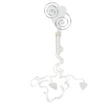 Prodotto Appendiabiti da panchina con tubo e cuore, 18 cm, 6 pezzi