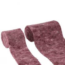 Prodotto Feltro artigianale Nastro decorativo in feltro di bacche L7/15 cm L1/1 m set di 2