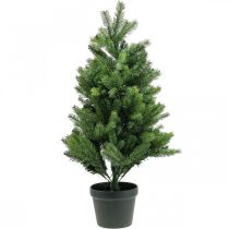 Albero di Natale artificiale in vaso LED da esterno 90cm