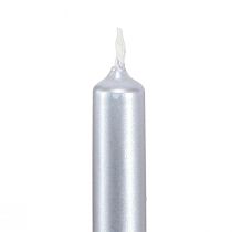 Prodotto Candele per albero Candele per albero di Natale argento 13x105mm 20 pz