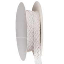 Prodotto Nastro di pizzo in cotone, nastro decorativo fine per lavori artigianali, largo 15 mm, lungo 10 m.