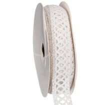Prodotto Nastro decorativo in pizzo, cotone, per design creativo, 18 mm, 10 m