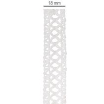 Prodotto Nastro decorativo in pizzo, cotone, per design creativo, 18 mm, 10 m