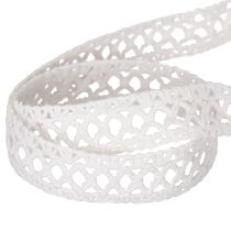 Prodotto Nastro decorativo in pizzo, cotone, per design creativo, 18 mm, 10 m