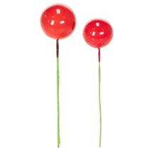 Prodotto Mini palline di Natale artificiali a forma di bacche rosse per decorazioni floreali, 2 cm, 48 pezzi