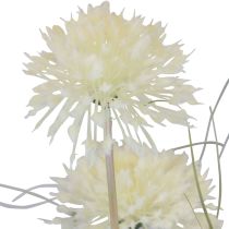 Fiori artificiali palla fiore allium ornamentale cipolla artificiale bianco 90 cm
