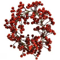 Prodotto Ghirlanda di bacche rosse piante artificiali rosse natalizie Ø20cm