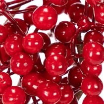 Prodotto Ramo di agrifoglio artificiale con bacche rosse, ramo decorativo per vasi, 47 cm, 3 pezzi