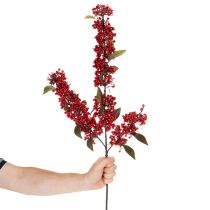 Prodotto Ramo artificiale con bacche e foglie rosse, 96 cm