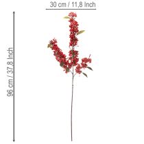 Prodotto Ramo artificiale con bacche e foglie rosse, 96 cm