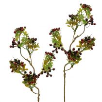Prodotto Ramo di bacche artificiali Cotoneaster rosso 50 cm 2 pezzi