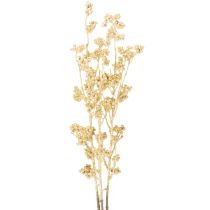 Prodotto Decorazione artificiale a forma di ramo con bacche, color oro, 70 cm, 3 pezzi