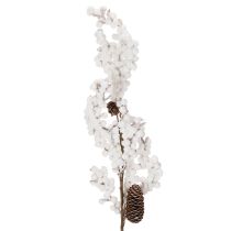 Prodotto Decorazione invernale artificiale a forma di ramo con bacche e pigne, 60 cm.