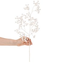 Prodotto Ramo artificiale di bacche bianche, per decorazioni/lavoretti creativi, 52 cm