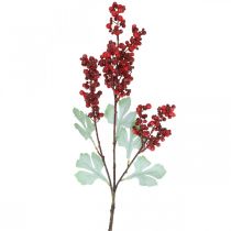 Prodotto Ramo di bacche artificiali ramo artificiale rosso Decorazione natalizia 74 cm