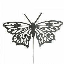 Prodotto Tappo a fiore farfalla in metallo nero 10,5×8/44cm 3pz