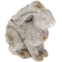 Prodotto Vaso decorativo in cemento coniglio Pasqua grigio antico H27cm