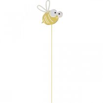 Prodotto Ape come spina, primavera, decorazione da giardino, ape in metallo giallo, bianco L54cm 3pz
