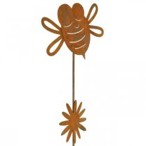 Prodotto Paletto da giardino ape, decorazione primaverile, paletto in metallo ruggine L24,5cm 6 pz