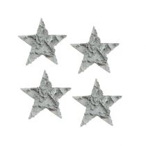 Prodotto Decorazione sparsa stella di betulla sbiancata Ø4cm 80 pezzi