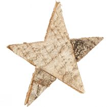 Prodotto Stelle di betulla per appendere stelle corteccia di betulla naturale 25 cm 3 pz