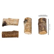 Prodotto Pezzi decorativi in legno di betulla con corteccia per lavori artigianali, 3 cm, 300 g