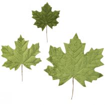 Prodotto Tappi decorativi autunnali in foglia d&#39;acero nei vivaci toni dell&#39;arancio e del verde 16–33 cm 6 pz