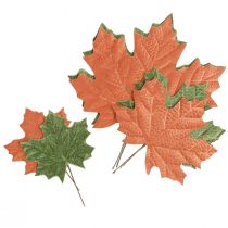 Prodotto Tappi decorativi autunnali in foglia d&#39;acero nei vivaci toni dell&#39;arancio e del verde 16–33 cm 6 pz