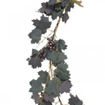 Ghirlanda decorativa Foglie di vite e uva Ghirlanda autunnale 180 cm