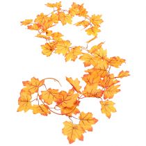 Prodotto Ghirlanda di foglie ghirlanda autunnale giallo arancio 168 cm 2 pezzi