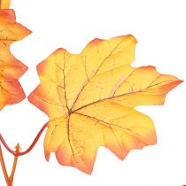 Prodotto Ghirlanda di foglie ghirlanda autunnale giallo arancio 168 cm 2 pezzi