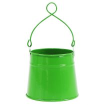Secchio di latta per piantare verde Ø9cm H9.5cm