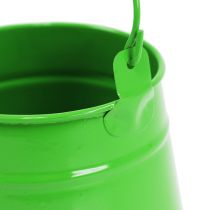 Secchio di latta per piantare verde Ø9cm H9.5cm