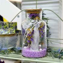 Fate dei fiori, decorazione primaverile, elfi dei fiori viola H19/19,5 cm set di 2