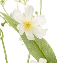 Prodotto Ramo decorativo di fiori di melo come fiore artificiale per accenti luminosi nel soggiorno, crema, 108 cm, 2 pezzi