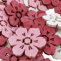 Fiori in legno fiori di ciliegio, decoro primaverile cosparso, decorazione tavola, fiori da cospargere 72 pezzi