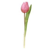 Prodotto Decorazione floreale Tulipani Fiori artificiali Viola 20cm 6 pezzi
