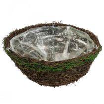 Prodotto Cesto sospeso marrone cesto sospeso cesto di piante viti muschio Ø31cm
