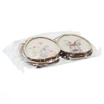 Prodotto Quadro fiore coniglietto nell'uovo Decorazione uova di Pasqua in legno 9,5×12 cm 6 pz