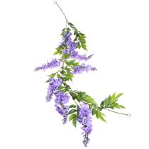 Prodotto Ghirlanda di fiori ghirlanda artificiale glicine viola verde 155cm