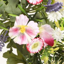 Prodotto Corona di fiori fiori primaverili artificiali crema rosa Ø33cm