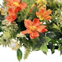 Prodotto Ghirlanda di fiori artificiali anemoni arancioni Ø30cm H9cm